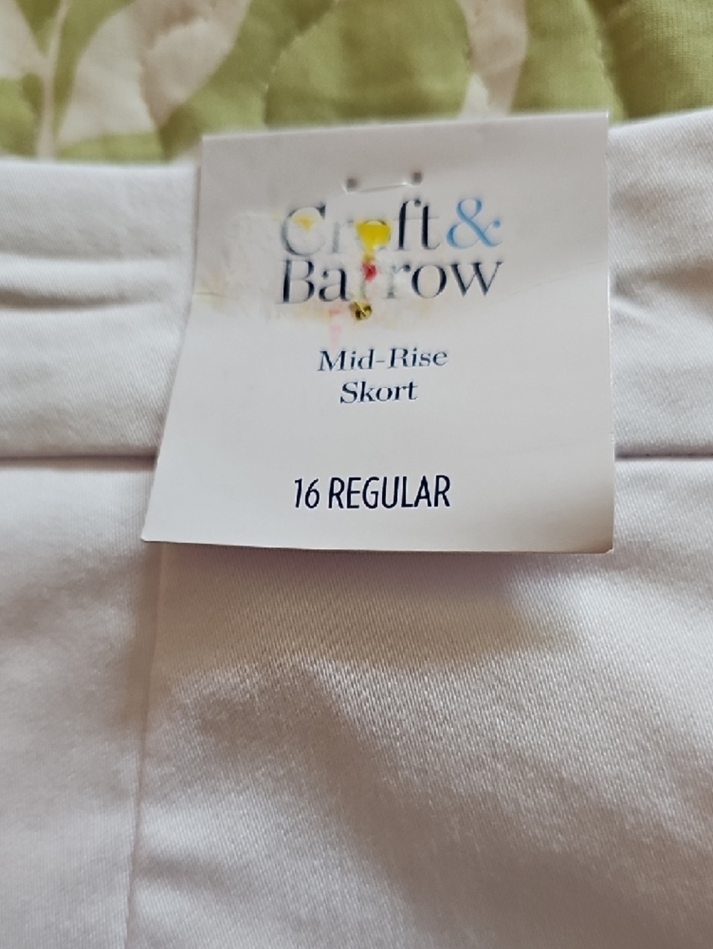 croft & barrow White Stretch Skort - Picture 3 of 6